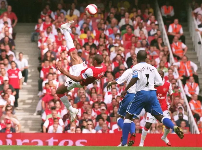 Framed Print : Thierry Henry in Action: The Intense Rivalry - Arsenal vs. Middlesbrough, 2006 Framed Print : Thierry Henry in Action: The Intense Rivalry - Arsenal vs. Middlesbrough, 2006