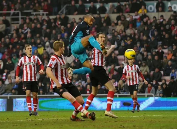 Framed Print : Thierry Henry Scores the Decisive Goal: Arsenal's 2-1 Victory over Sunderland in the Premier League Framed Print : Thierry Henry Scores the Decisive Goal: Arsenal's 2-1 Victory over Sunderland in the Premier League