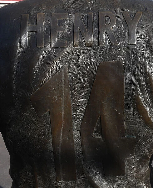 Thierry Henry Statue at Arsenal's Emirates Stadium during Arsenal v Molde FK UEFA Europa League Match