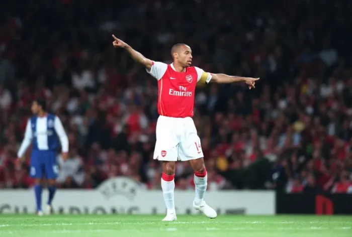 Framed Print : Thierry Henry's Brilliant Double: Arsenal's UEFA Champions League Victory over FC Porto (2006) Framed Print : Thierry Henry's Brilliant Double: Arsenal's UEFA Champions League Victory over FC Porto (2006)