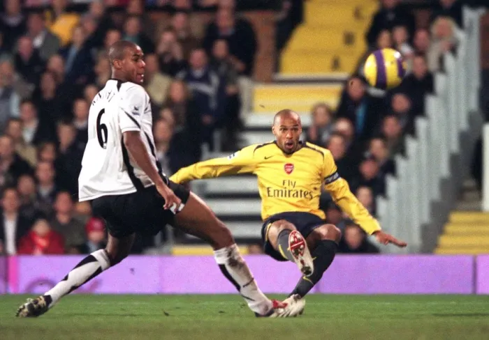 Framed Print : Thierry Henry's Controversial Goal Disallowed: Arsenal vs. Fulham, 29 / 11 / 06
