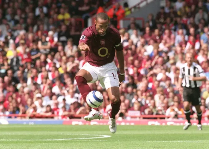Framed Print : Thierry Henry's Double: Arsenal 2-0 Newcastle United at Highbury, 2005