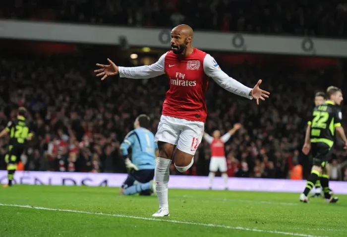 Framed Print : Thierry Henry's FA Cup Glory: Arsenal's Triumph over Leeds United (2011-12)