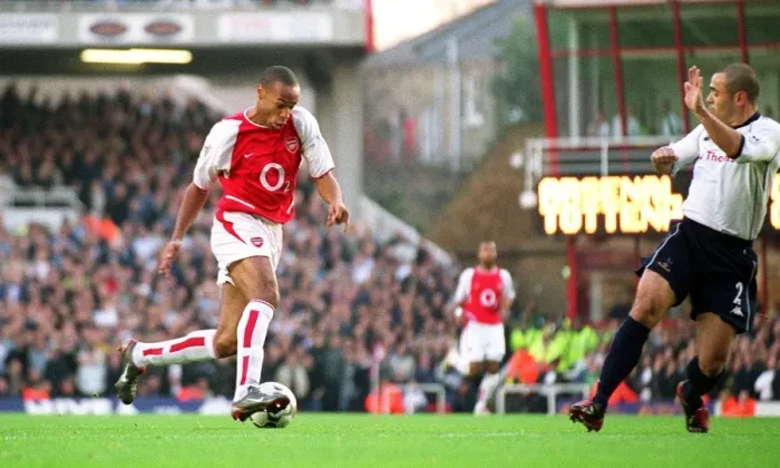 Framed Print : Thierry Henry's Historic Goal: Arsenal 3-0 Tottenham, 2002