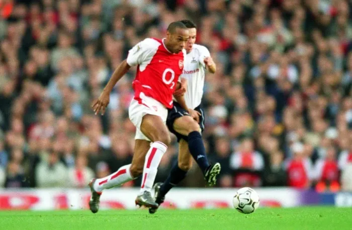 Framed Print : Thierry Henry's Historic Goal: Arsenal's 3-0 Victory Over Tottenham, 2002