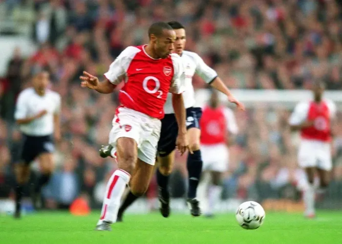 Framed Print : Thierry Henry's Iconic Goal: Arsenal's 3-0 Victory Over Tottenham, 2002