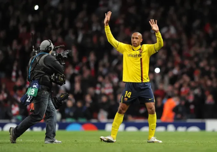 Framed Print : Thierry Henry's Return: A Champions League Battle - Arsenal vs. Barcelona (4 / 30 / 2010) Framed Print : Thierry Henry's Return: A Champions League Battle - Arsenal vs. Barcelona (4 / 30 / 2010)