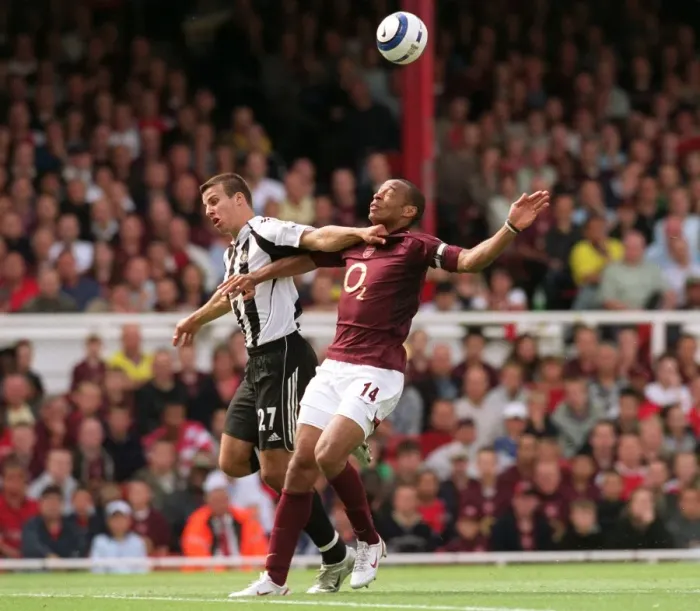 Framed Print : Thierry Henry's Unforgettable Double: Arsenal's Triumph over Newcastle United in the 2005 FA Premier League at Highbury
