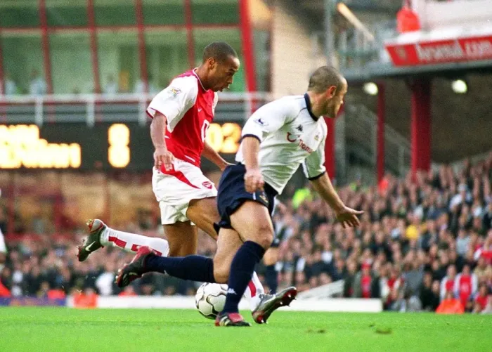 Framed Print : Thierry Henry's Unforgettable Goal: Arsenal's 3-0 Victory Over Tottenham at Highbury, 2002