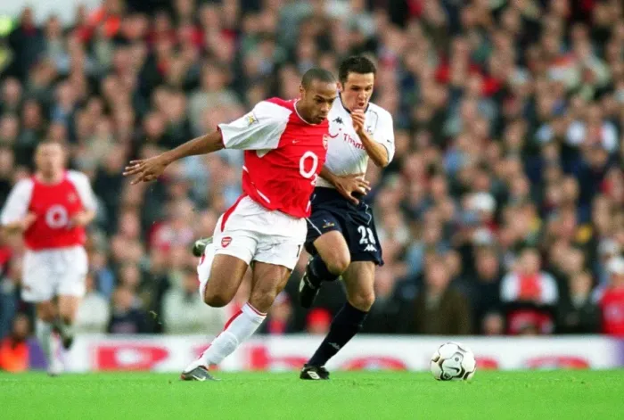 Framed Print : Thierry Henry's Unforgettable Highbury Strike: Arsenal's 3-0 Victory Over Tottenham, 2002 Framed Print : Thierry Henry's Unforgettable Highbury Strike: Arsenal's 3-0 Victory Over Tottenham, 2002