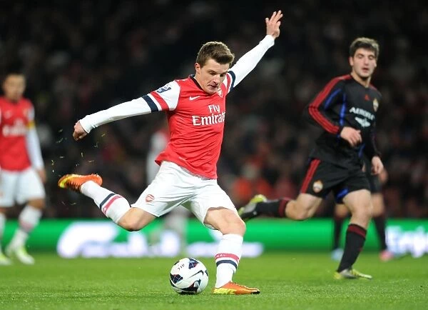 Thomas Eisfeld of Arsenal in Action against CSKA U19 in NextGen Series Quarter Final