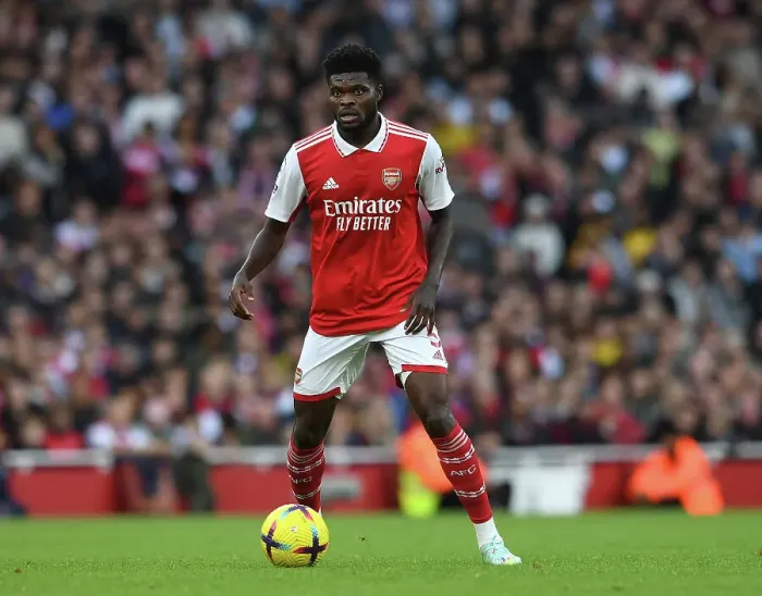 Framed Print : Thomas Partey: In Action for Arsenal against Nottingham Forest, Premier League 2022-23