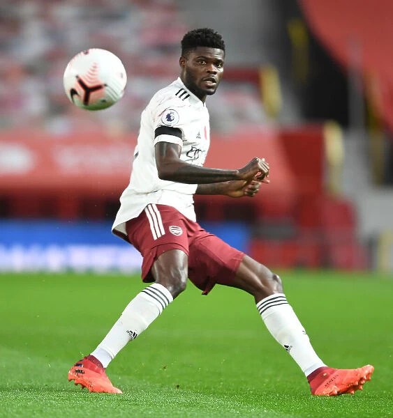 Thomas Partey in Action: Arsenal vs. Manchester United, 2020-21 Premier League (Behind Closed Doors)