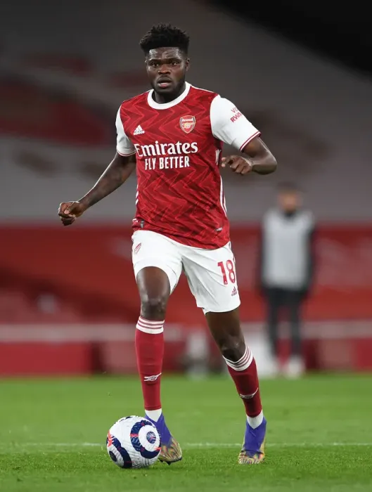 Framed Print : Thomas Partey in Action: Arsenal vs. Liverpool, Premier League 2020-21