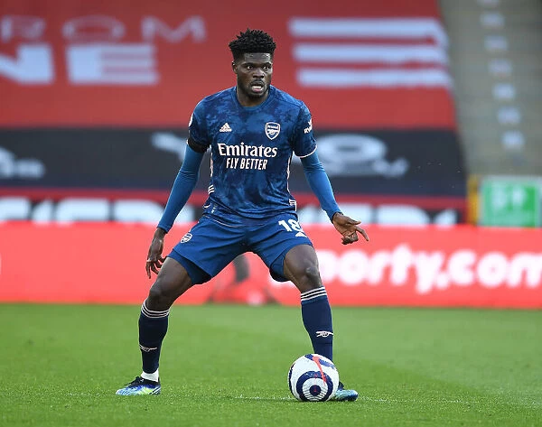 Thomas Partey in Action: Arsenal vs. Sheffield United - Premier League 2021 (Behind Closed Doors)