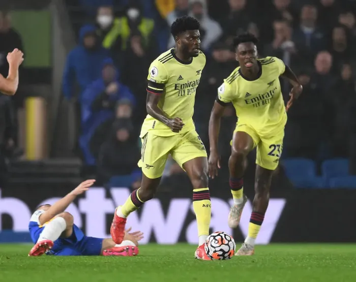 Framed Print : Thomas Partey in Action: Arsenal vs. Brighton & Hove Albion, Premier League 2021-22 Framed Print : Thomas Partey in Action: Arsenal vs. Brighton & Hove Albion, Premier League 2021-22