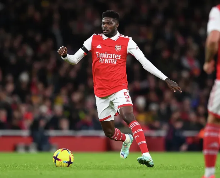 Framed Print : Thomas Partey in Action: Arsenal vs. West Ham United, Premier League 2022-23