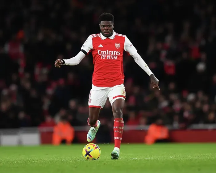 Framed Print : Thomas Partey in Action: Arsenal vs. West Ham United, Premier League 2022-23 Framed Print : Thomas Partey in Action: Arsenal vs. West Ham United, Premier League 2022-23