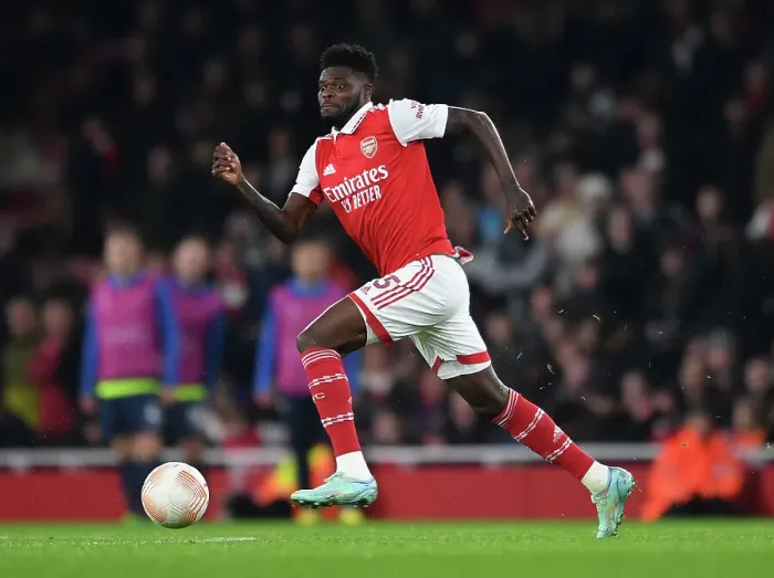 Framed Print : Thomas Partey in Action: Arsenal vs FC Zurich - UEFA Europa League Group A Clash (2022-23)