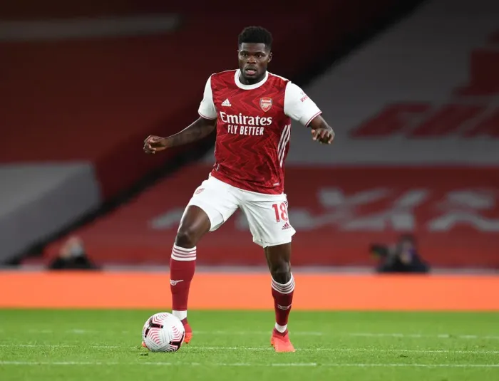 Framed Print : Thomas Partey in Action: Arsenal vs Leicester City, 2020-21 Premier League - Behind Closed Doors Framed Print : Thomas Partey in Action: Arsenal vs Leicester City, 2020-21 Premier League - Behind Closed Doors