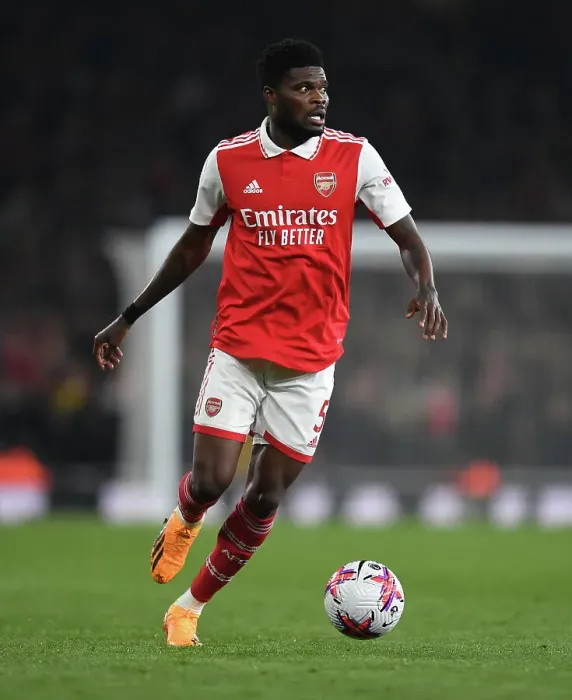 Framed Print : Thomas Partey in Action: Arsenal vs Southampton, Premier League 2022-23