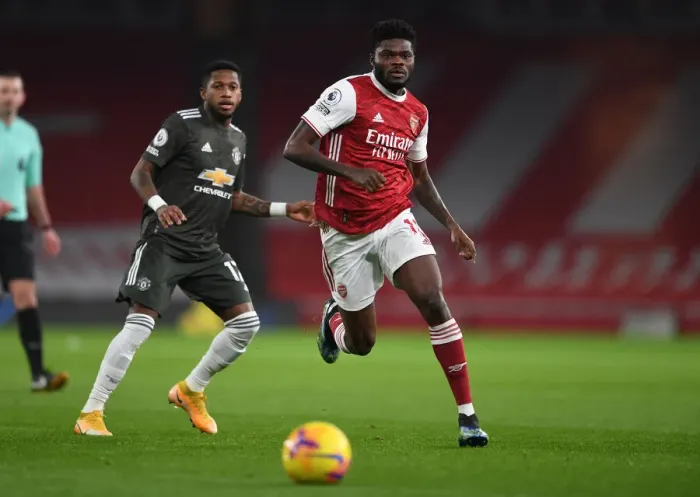 Framed Print : Thomas Partey in Action: Empty Emirates Stadium - Arsenal vs Manchester United (2020-21 Premier League) Framed Print : Thomas Partey in Action: Empty Emirates Stadium - Arsenal vs Manchester United (2020-21 Premier League)