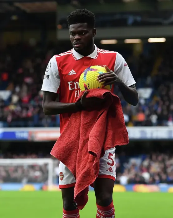 Framed Print : Thomas Partey in Action: A Football Battle at Stamford Bridge - Chelsea vs. Arsenal, Premier League 2022-23 Framed Print : Thomas Partey in Action: A Football Battle at Stamford Bridge - Chelsea vs. Arsenal, Premier League 2022-23