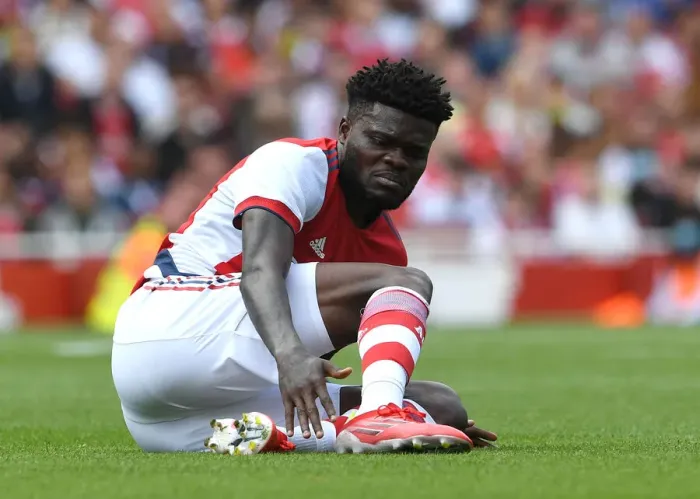 Framed Print : Thomas Partey (Arsenal). Arsenal 1: 2 Chelsea. The Mind Series. Emirates Stadium, 1  /  8  /  21