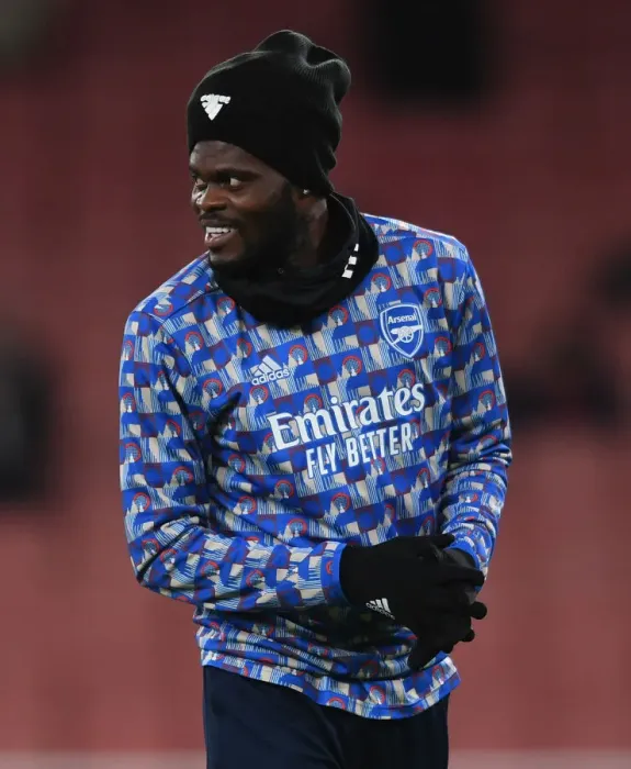 Framed Print : Thomas Partey: Arsenal's Midfield Powerhouse Gears Up for Carabao Cup Showdown Against Liverpool
