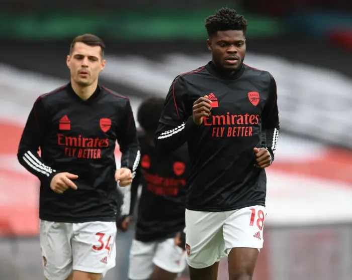 Framed Print : Thomas Partey: Arsenal's Midfield Warrior Gears Up for Arsenal vs. Tottenham Showdown in Premier League