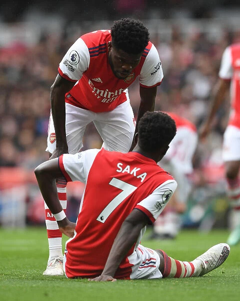 Thomas Partey and Bukayo Saka in Action: Arsenal's Power Duo Shines Against Newcastle United (2021-22)