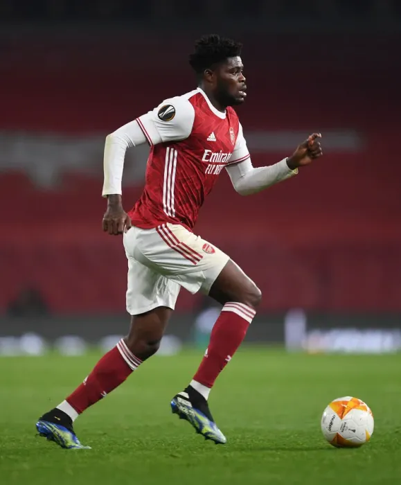 Framed Print : Thomas Partey in Europa League Action: Arsenal vs. Olympiacos (2020-21) - Behind Closed Doors Framed Print : Thomas Partey in Europa League Action: Arsenal vs. Olympiacos (2020-21) - Behind Closed Doors