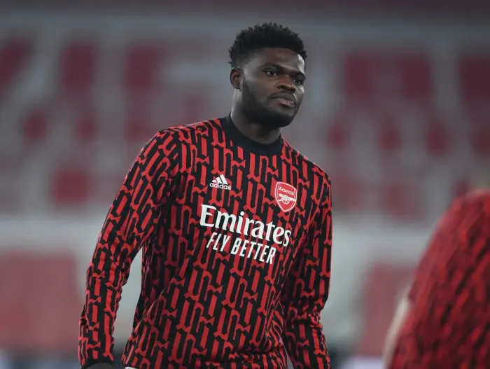 Framed Print : Thomas Partey Gears Up: Arsenal FC vs Molde FK, UEFA Europa League 2020-21 Framed Print : Thomas Partey Gears Up: Arsenal FC vs Molde FK, UEFA Europa League 2020-21
