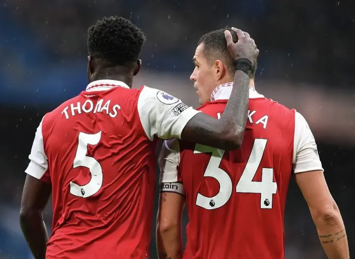 Framed Print : Thomas Partey and Granit Xhaka: Battle of Midfielders - Chelsea vs Arsenal, Premier League 2022-23 Framed Print : Thomas Partey and Granit Xhaka: Battle of Midfielders - Chelsea vs Arsenal, Premier League 2022-23