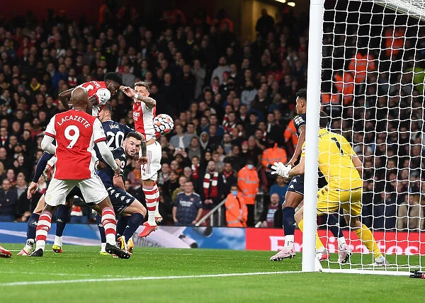 Thomas Partey Scores First Arsenal Goal: Arsenal 1-0 Aston Villa (2021-22)