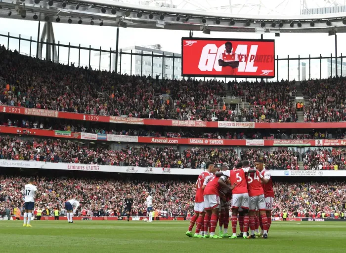 Framed Print : Thomas Partey Scores the Winner: Arsenal Triumphs Over Tottenham in the Premier League