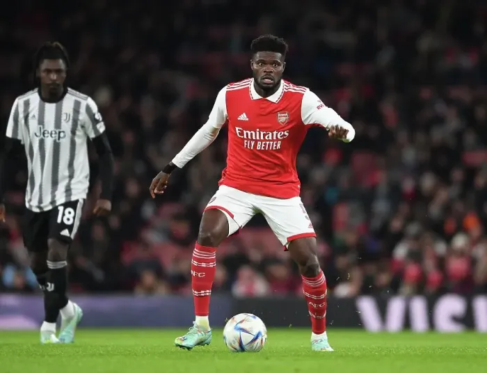 Framed Print : Thomas Partey Shines: Arsenal vs Juventus (2022-23)