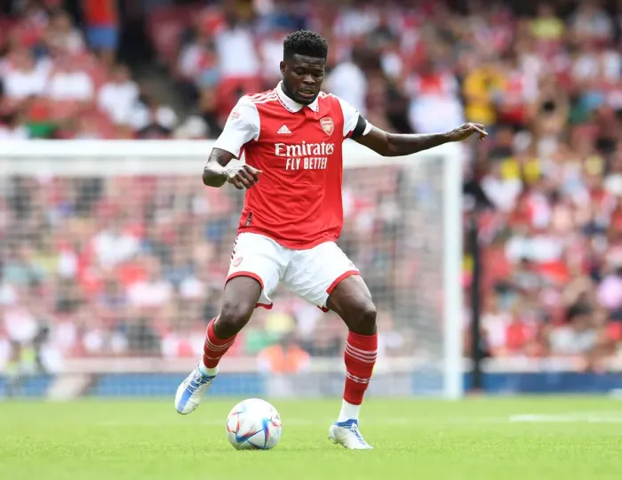 Framed Print : Thomas Partey Shines: Arsenal's Triumph Over Sevilla in the Emirates Cup 2022