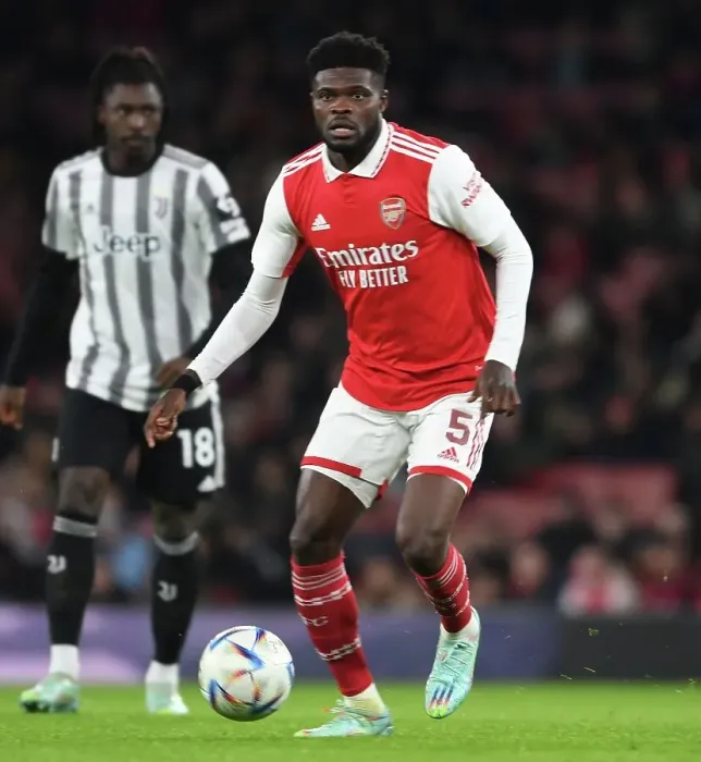 Framed Print : Thomas Partey's Emirates Showdown: Arsenal vs Juventus (2022-23)
