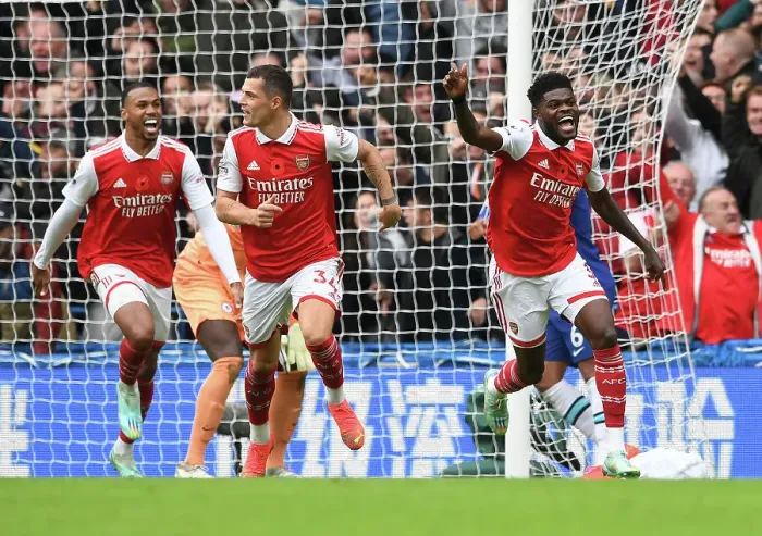 Framed Print : Thomas Partey's Goal: Arsenal's Victory at Stamford Bridge (Chelsea vs Arsenal 2022-23) Framed Print : Thomas Partey's Goal: Arsenal's Victory at Stamford Bridge (Chelsea vs Arsenal 2022-23)