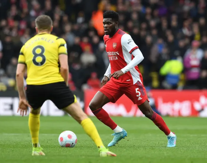 Framed Print : Thomas Partey's Midfield Masterclass: Arsenal's Standout Performance Against Watford in the Premier League Framed Print : Thomas Partey's Midfield Masterclass: Arsenal's Standout Performance Against Watford in the Premier League