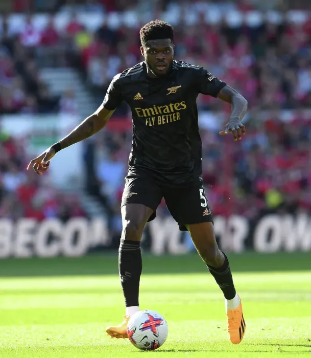 Framed Print : Thomas Partey's Midfield Masterclass: Arsenal's Triumph Over Nottingham Forest in the 2022-23 Premier League