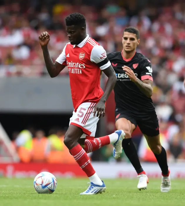 Framed Print : Thomas Partey's Star Performance: Arsenal's Victory Over Sevilla in Emirates Cup Framed Print : Thomas Partey's Star Performance: Arsenal's Victory Over Sevilla in Emirates Cup