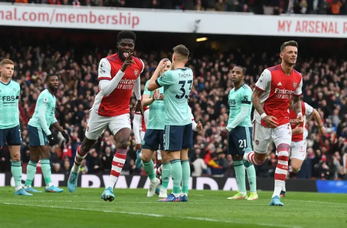Framed Print : Thomas Partey's Stunner: Arsenal Clinch Victory Over Leicester City in Premier League 2021-22 Framed Print : Thomas Partey's Stunner: Arsenal Clinch Victory Over Leicester City in Premier League 2021-22