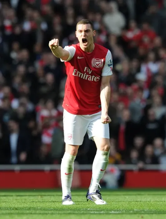Framed Print : Thomas Vermaelen in Action: Arsenal vs. Tottenham, Premier League 2011-12