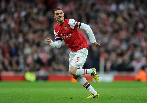 Thomas Vermaelen in Action: Arsenal vs. Tottenham Hotspur, Premier League 2012-13