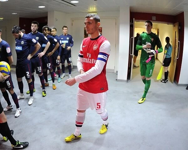 Thomas Vermaelen (Arsenal). Arsenal 0: 1 Blackburn Rovers. FA Cup 5th Round. Emirates Stadium