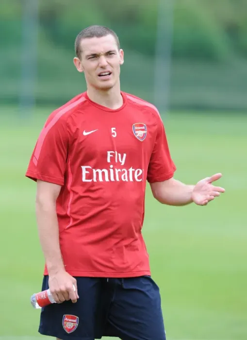 Framed Print : Thomas Vermaelen (Arsenal). Arsenal Training Ground, London Colney, Hertfordshire