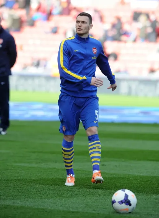 Framed Print : Thomas Vermaelen (Arsenal). Stoke City 1: 0 Arsenal. Barclays Premier League. The Britainna Stadium Framed Print : Thomas Vermaelen (Arsenal). Stoke City 1: 0 Arsenal. Barclays Premier League. The Britainna Stadium