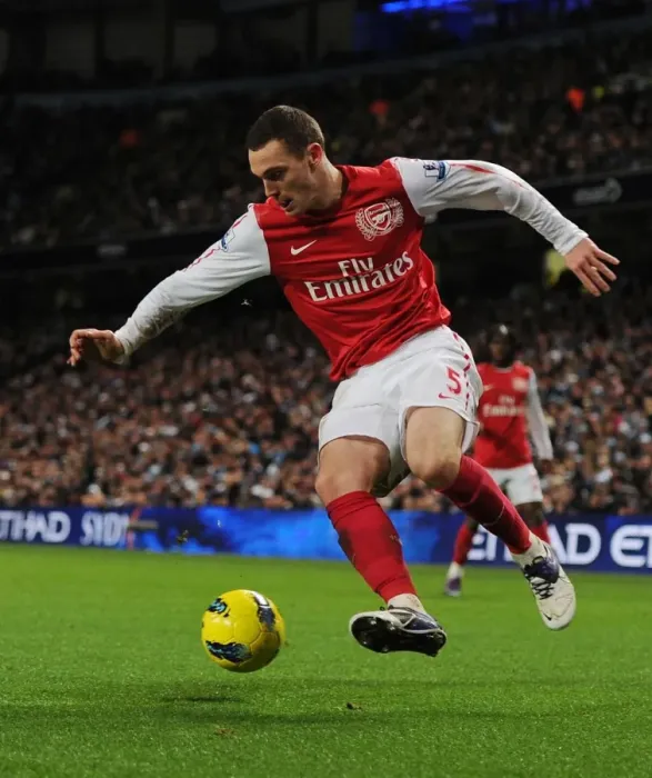Framed Print : Thomas Vermaelen Faces Manchester City: Arsenal vs. Manchester City, Premier League 2011-12 Framed Print : Thomas Vermaelen Faces Manchester City: Arsenal vs. Manchester City, Premier League 2011-12